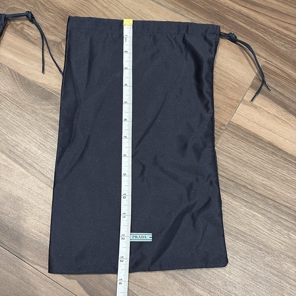 Authentic Prada Navy Set Of 2 Drawstring Satin Dust Bags - Picture 4 of 5